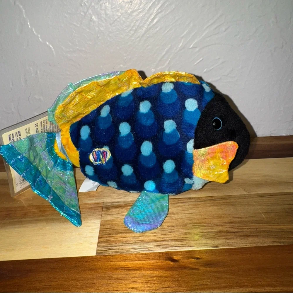 Webkinz Lil’Kinz Blue TriggerFish HS526 Stuffed Animal W New Unused Sealed Code
